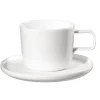 Kaffeetasse mit Unterteller oco, weiß