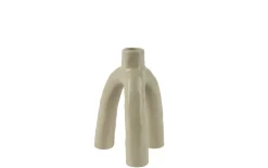 Kerzenhalter, creme, 16 cm