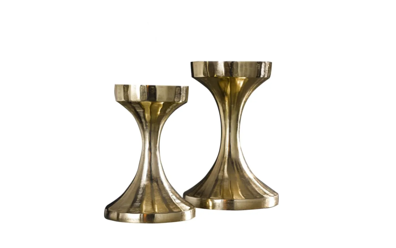 Kerzenhalter groß, gold, 22 cm