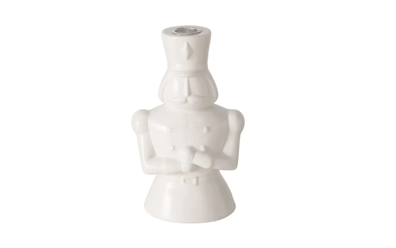 Kerzenleuchter Cascam, weiß, 11,5 cm