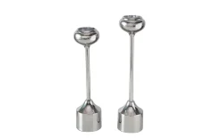 Kerzenleuchterset Donus, silber, 2-teilig