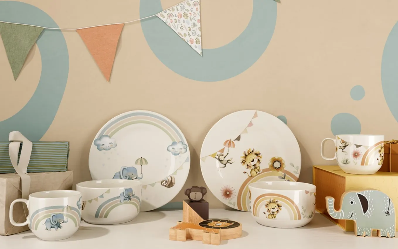 Kindergeschirr-Set Like an Elephant, 3-teilig