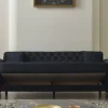 Kippsofa 3-Sitzer Crystal, schwarz, inkl. Kippfunktion