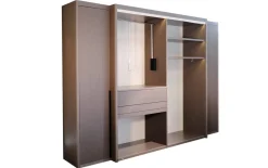 Kleiderschrank Comfort Close, grau, 332,7 x 240,3 cm