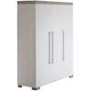 Kleiderschrank Kira, kreideweiß, 135 x 193 cm