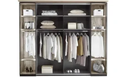 Kleiderschrank Smoothy, anthrazit/Viking Eiche-Nachbildung, 267 x 225 cm