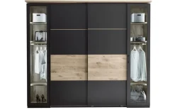 Kleiderschrank Smoothy, anthrazit/Viking Eiche-Nachbildung, 267 x 225 cm