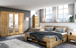 Kleiderschrank Toni, Eiche-Nachbildung, 202 x 205 cm