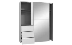 Kleiderschrank Winn2, weiß, 170,3 x 200,5 cm