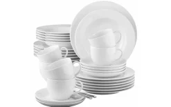 Kombiservice Rondo/Liane in weiß, 30-teilig