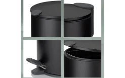 Kosmetikeimer, schwarz matt, 5 Liter
