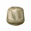 Laterne Lito, champagne metallic finish creme, 27,5 x 27 cm