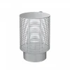 Laterne Olea, Edelstahl pulverbeschichtet, silber, 37,5 cm