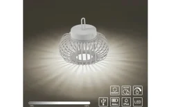 LED-Akkupendelleuchte Akuba, 25 cm, weiß, inkl. Memoryfunktion