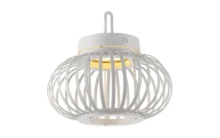 LED-Akkupendelleuchte Akuba, 25 cm, weiß, inkl. Memoryfunktion