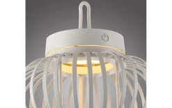 LED-Akkupendelleuchte Akuba, 25 cm, weiß, inkl. Memoryfunktion