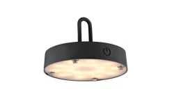 LED-Akkupendelleuchte Akuba, schwarz, 25 cm, inkl. Memoryfunktion