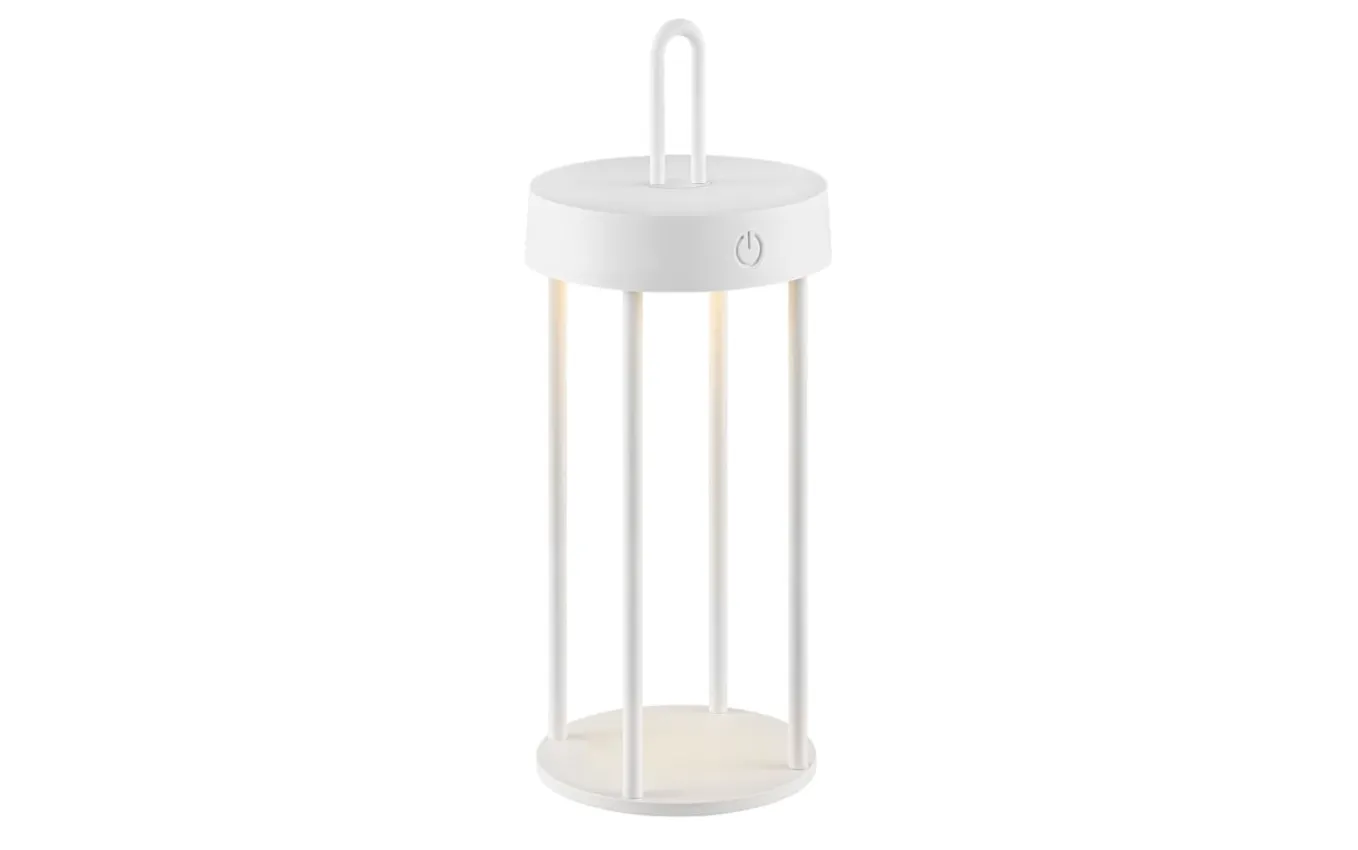 LED-Akkutischleuchte Anselm, weiß, 28,4 cm, inkl. Memoryfunktion