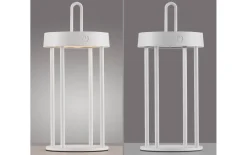 LED-Akkutischleuchte Anselm, weiß, 28,4 cm, inkl. Memoryfunktion