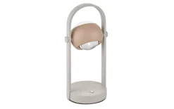 LED-Akku-Tischleuchte Cannon, peach/grau, inkl. Sensordimmer