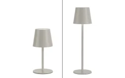 LED-Akku Tischleuchte Euria, greige, 11 cm