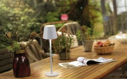 LED-Akku Tischleuchte Euria, weiß, 11 cm