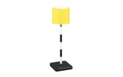 LED-Akku Tischleuchte Fernandez, gelb, inkl. Ladestation