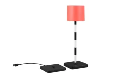 LED-Akku Tischleuchte Fernandez, rot, inkl. Ladestation