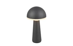LED-Akku-Tischleuchte Fungo, anthrazit, 31 cm