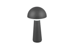 LED-Akku-Tischleuchte Fungo, anthrazit, 31 cm