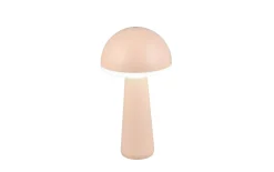 LED-Akku-Tischleuchte Fungo, sand, 31 cm