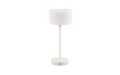 LED- Akkutischleuchte Jeff, weiß, 30 cm