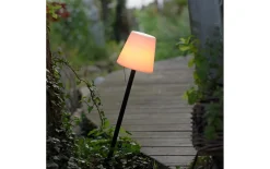 LED-Akku-Tischleuchte Keno, schwarz/weiß, 38 cm
