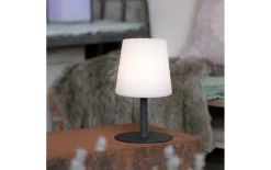 LED-Akku-Tischleuchte Keno, schwarz/weiß, 38 cm