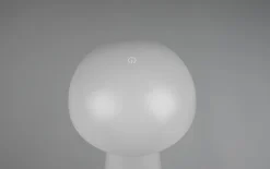 LED-Akku-Tischleuchte Lennon, grau, 21,5 cm