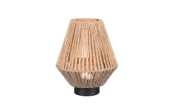 LED-Akkutischleuchte Lira, braun, inkl. Dimmfunktion