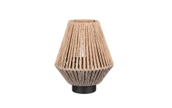 LED-Akkutischleuchte Lira, braun, inkl. Dimmfunktion