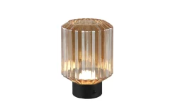 LED-Akku Tischleuchte Lord, amber, inkl. 4 Fach Touch