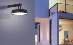 LED-Akkuwandleuchte Arma, schwarz, inkl. Memoryfunktion