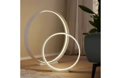 LED-Bodenleuchte Loop, weiß, inkl. stufenloser Dimmfunktion