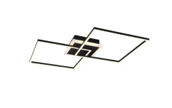 LED-Deckenleuchte Arribo, schwarz, 61 cm