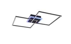 LED-Deckenleuchte Arribo, schwarz, 61 cm