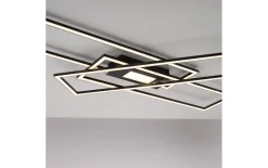 LED-Deckenleuchte Asmin, schwarz, 99 cm