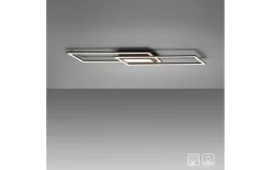 LED-Deckenleuchte Asmin, schwarz, 100 cm