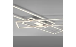 LED-Deckenleuchte Asmin, stahlfarbig, 99 cm