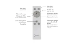 LED-Deckenleuchte Asmin, stahlfarbig, 99 cm