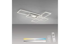 LED-Deckenleuchte Asmin, stahlfarbig, 99 cm