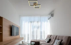 LED-Deckenleuchte Bossy, schwarz, 53 cm