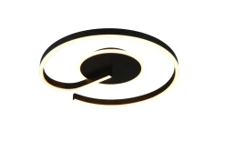 LED-Deckenleuchte Calle, schwarz, inkl. Switchdimmer