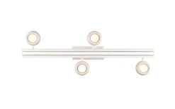 LED-Deckenleuchte Cannon, weiß, inkl. stufenloser Dimmfunktion